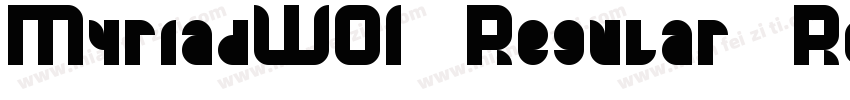 MyriadW01 Regular Regular字体转换